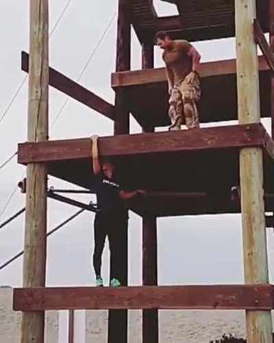 Marine getting shown up