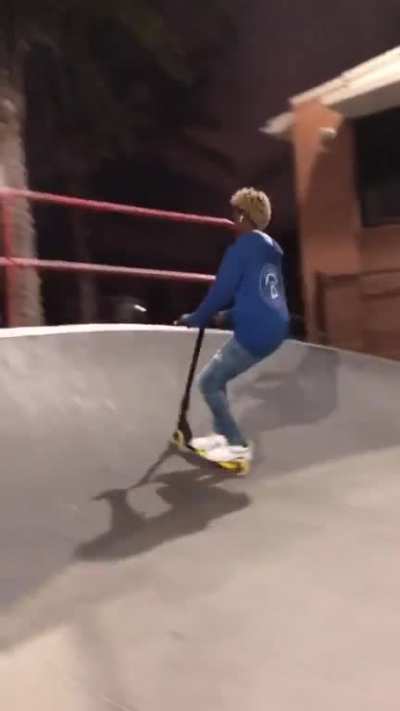 Really went 360 on a scooter!