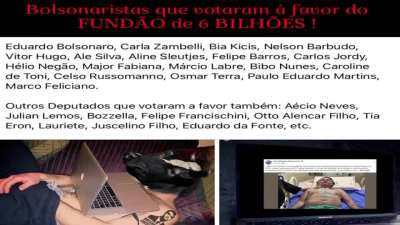 Bolsonaristas e o fundão de quase 6 bi.