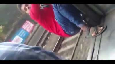 Damn Indians love playing with death on trains