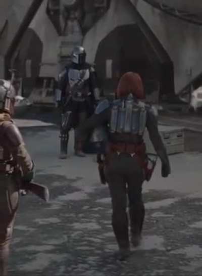 Katee Sackhoff's nice Mandalorian ass