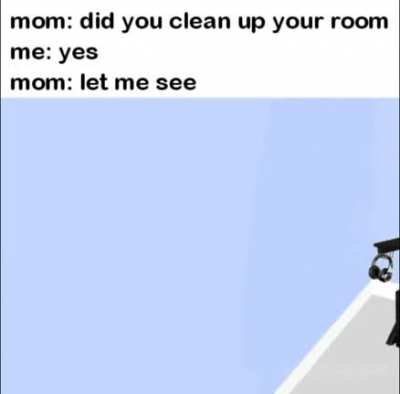 put everything on the bed
