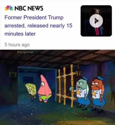 Pretty sure it take longer to take his mugshot