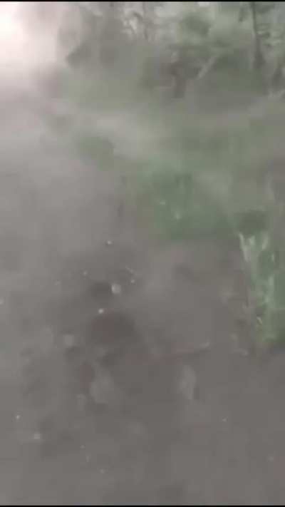 RU POV: Russian soldier from Tuva saved the lives of his comrades as he noticed the danger from the sky a Ukrainian FPV drone, they quickly dismount and the drone missed the target