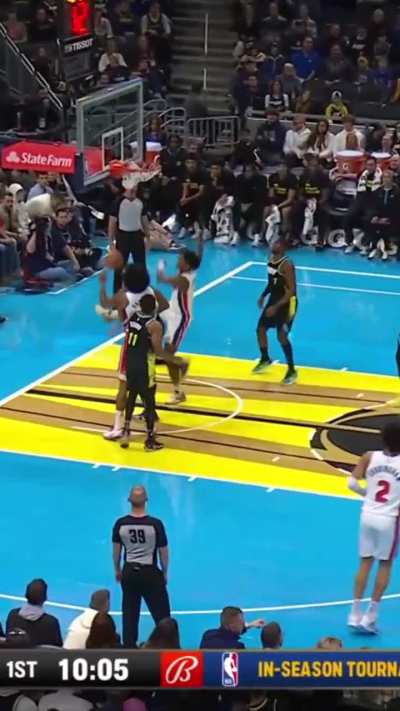 [Highlight] Ausar Thompson puts Myles Turner on a poster