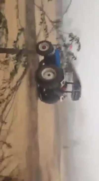 Drifting on a Tractor