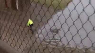 Guy single-handedly solved the flood. Not all heroes wear capes.