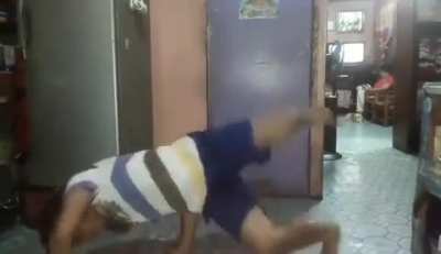 Breakdance practice