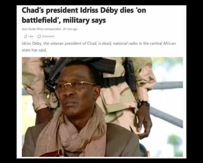 Chad leader is down