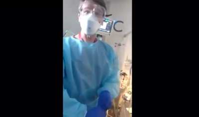 Covid conspiracy theorist tries to remove his family member from critical care in hospital - removes Oxygen