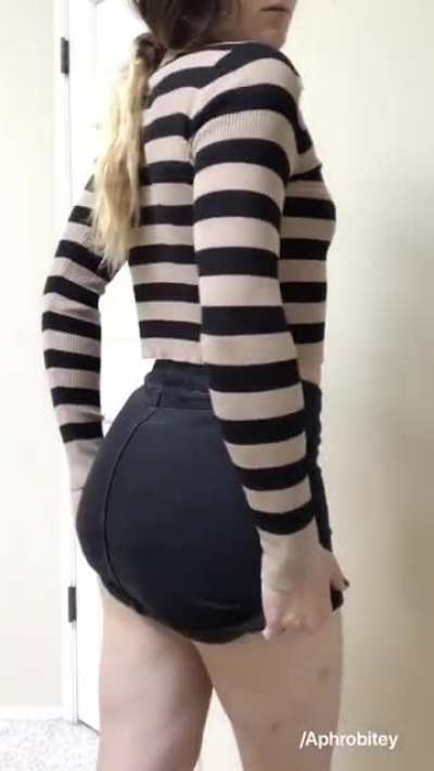 Lookin cute and slender then... BAM! booty.