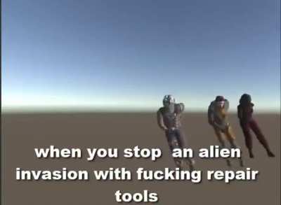 Time to stop those aliens again caw caw