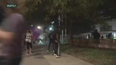 Rochester police push back Antifa and BLM with barrage of pepper balls - 3rd September