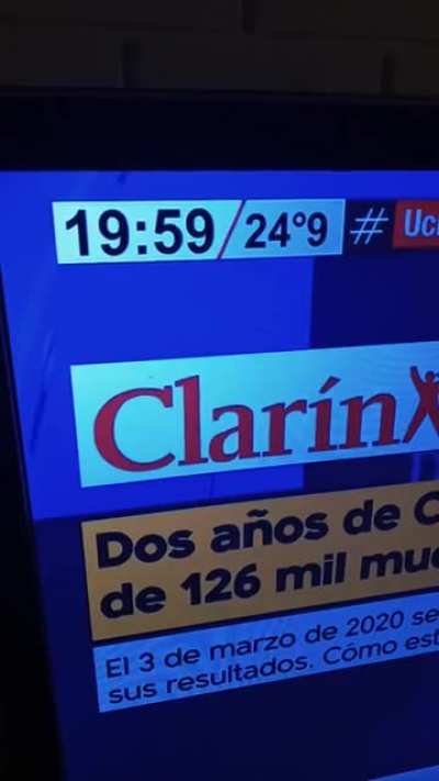 Pasan cosas raras con el tiempo en C5N cuando hablan de Clarín....