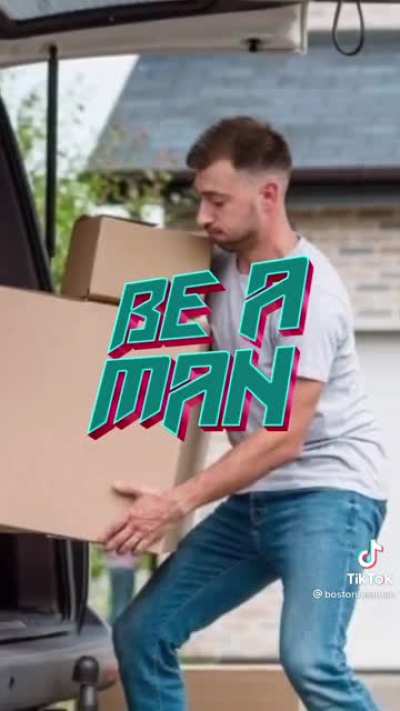 Be a man