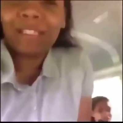 The bus did what?