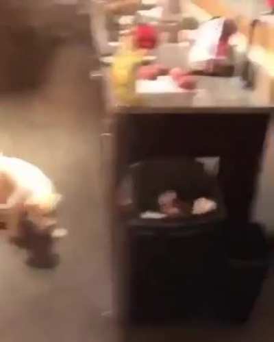 Too shaky to see and a dumbass for filming the fire