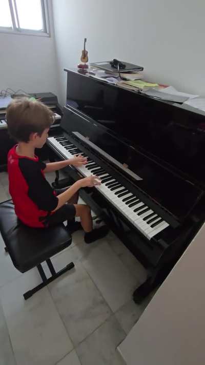 My son's composition