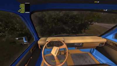 (Volume Down) jani is trying to show his driving skills but fails.