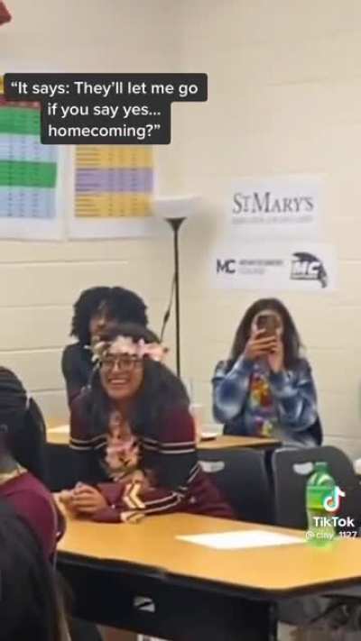 Dude got in trouble during class..