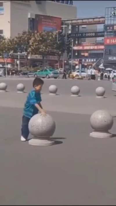Just a kid playing around
