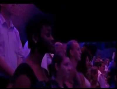 UK host has a way of controlling the audience