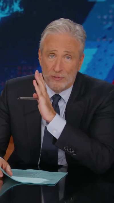 Jon Stewart reminding us why shit is escalating now