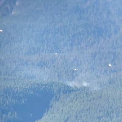 Aircraft suppressing the Mt. Seymour fire.