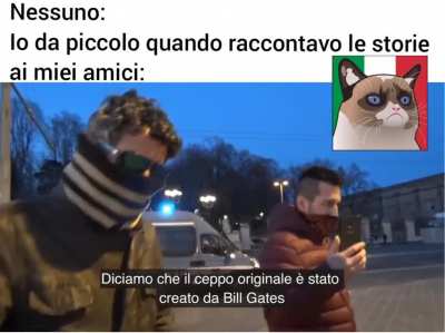 Da notare l'altro boomer probabilmente in diretta Facebook