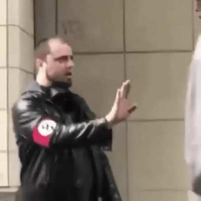 nazi getting punched but with funni sound effects