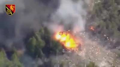 Ukrainian drone footage is showing a Swedish donated 