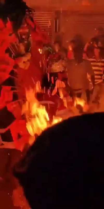 Veerabhadra procession at Ponda last night.
