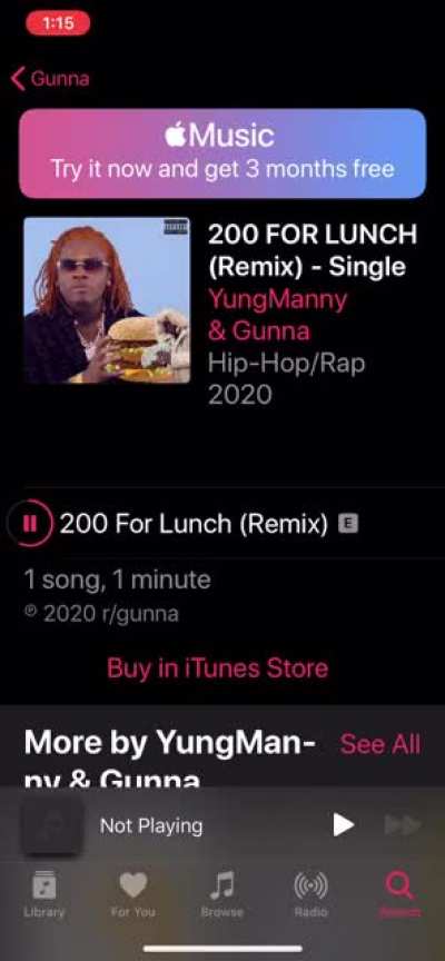 They even tagged r/gunna at the bottom...