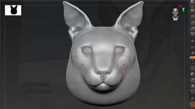 He is finished. Big Floppa Ball, 3d-printable model. [OC]