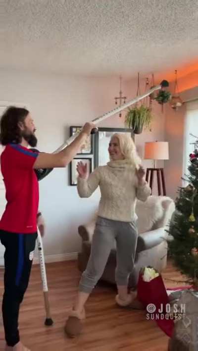 Mistletoe crutch.