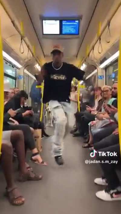 she again in the subway!!