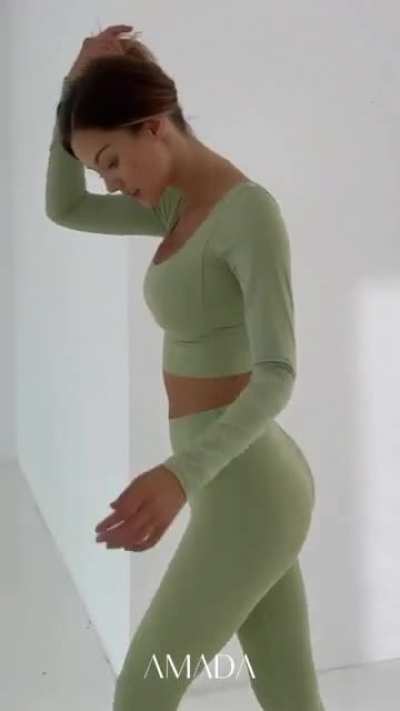In mint green