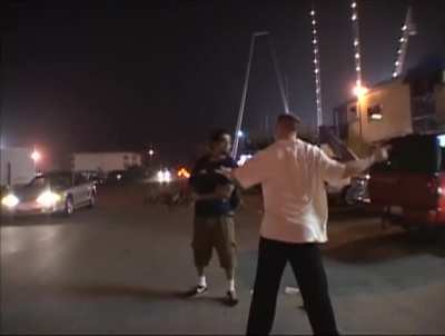 The South Padre Gangster, guy being an all around douchebag and then beats up a dude with a skateboard