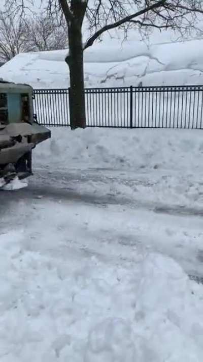 Death by Chicago Streets & Sanitation. RIP snowman :(