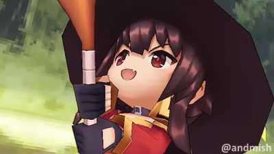 Megumin & Chomuske {animated by:Andrei Mishanin} [Konosuba]