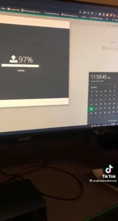 Cutting it real close there