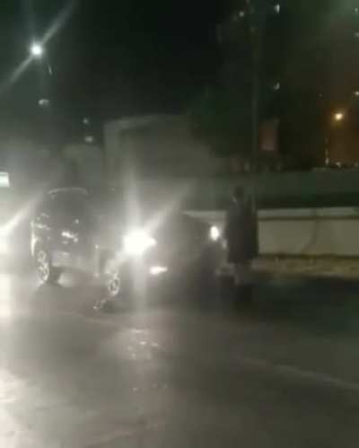 Blocking the road, what could go wrong?