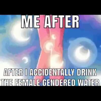 Water but in a pink bottle hits different 😳