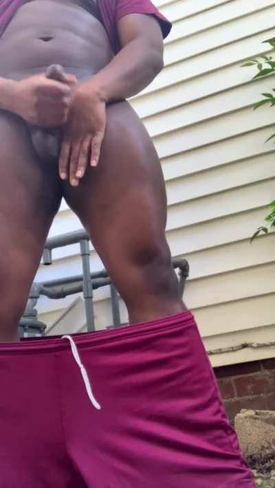 Never thought I’d be one to jerk outside but is there any better way