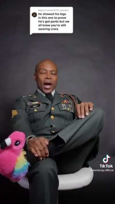 Never underestimate a man in uniform