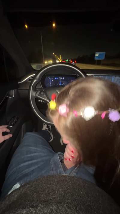 My friend gave my gf a ride home. He sent me a video of how she thanked him
