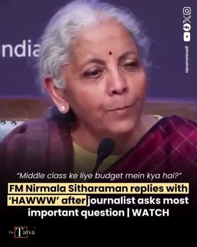 Indian Finance Minister Nirmala Sitharaman's response goes viral when asked 