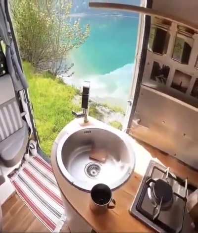 Waking up at the lake
