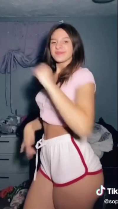 Booty shorts girl
