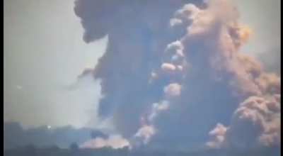 Enemy’s ammo storage hit at Popasna. Very big boom